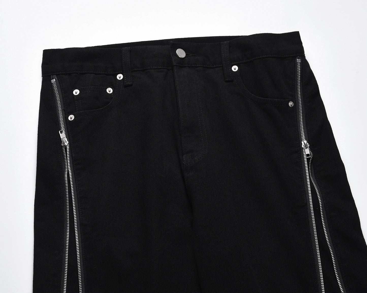 Denim Black Zip