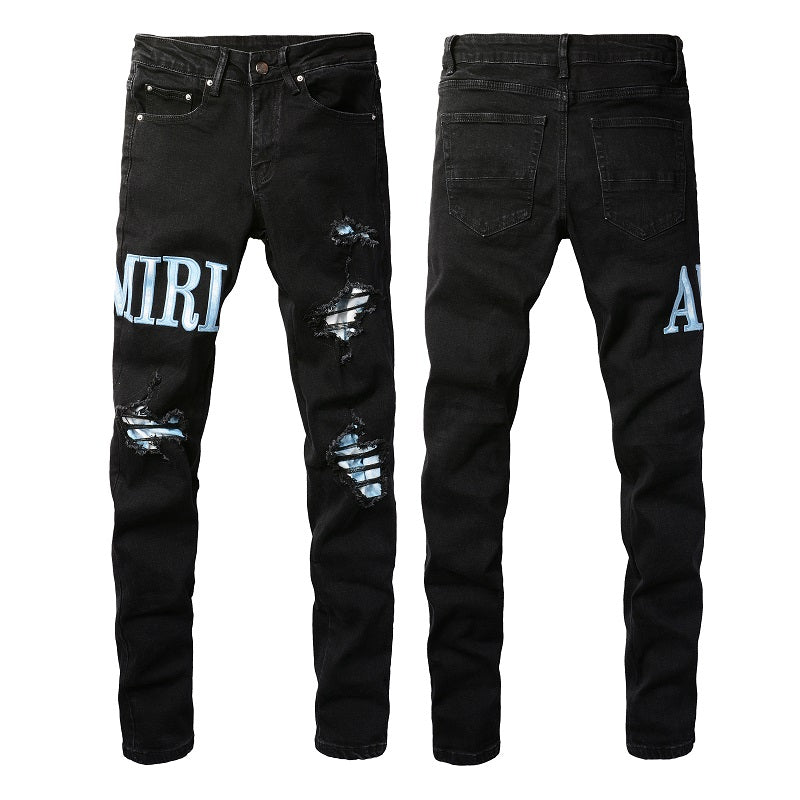 Denim slim fit AMR cloud light