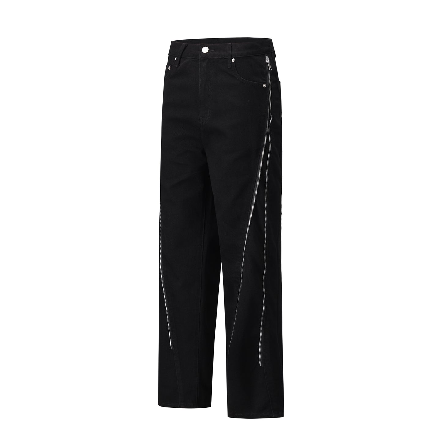 Denim Black Zip