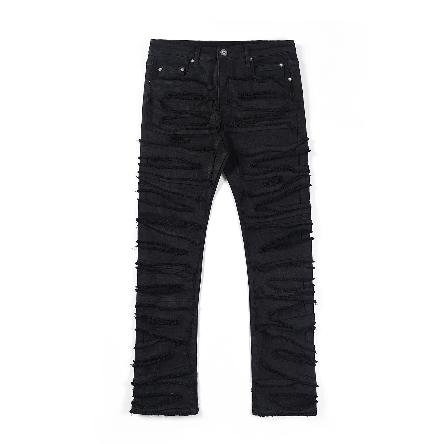 Denim broken tears black