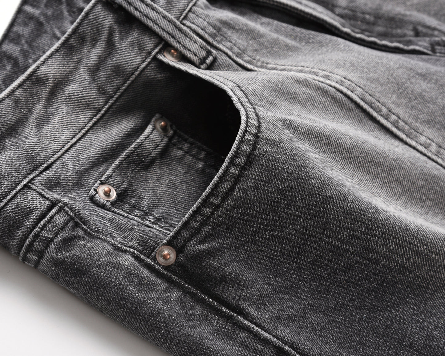 Denim flared washed light black