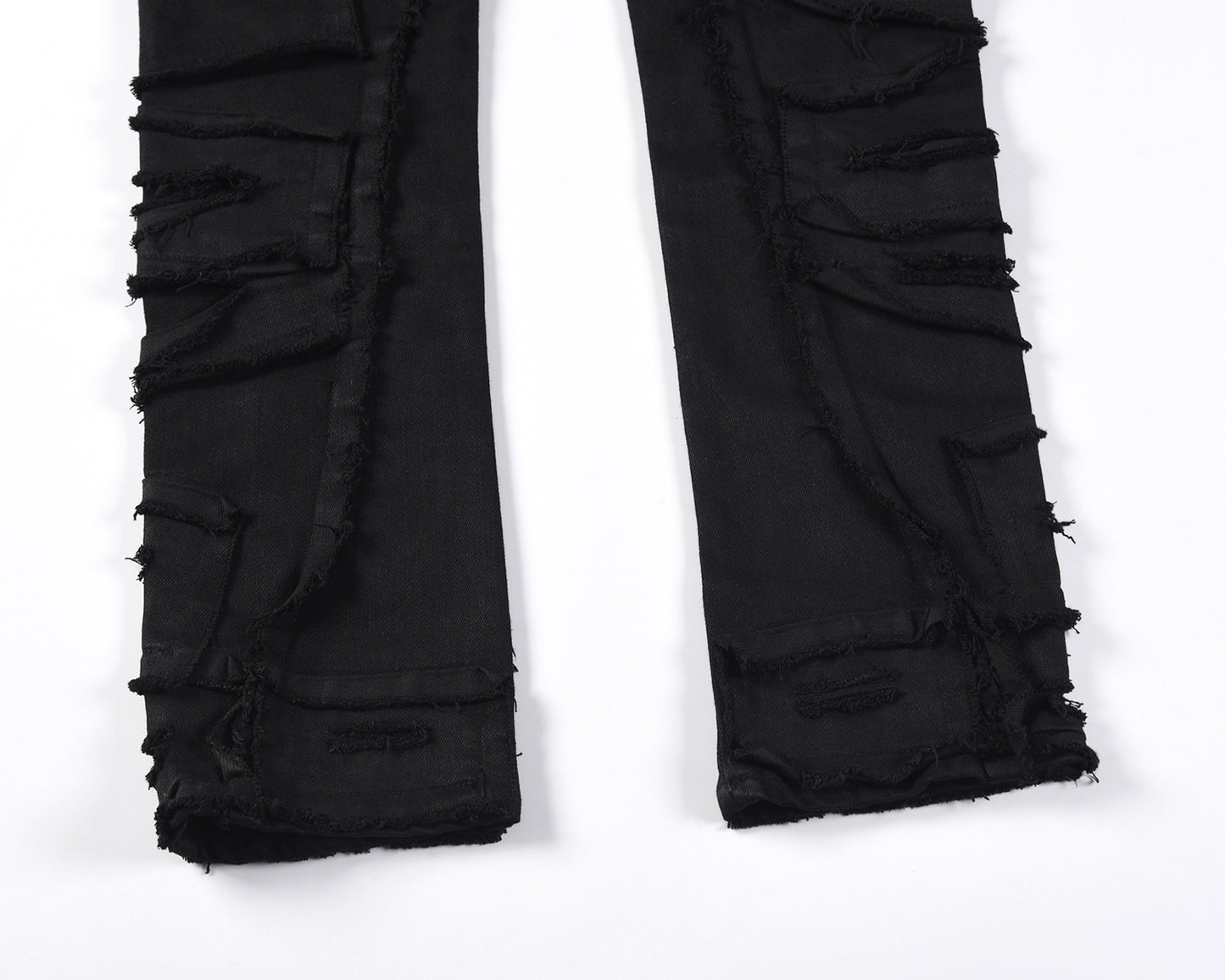 Denim broken tears black