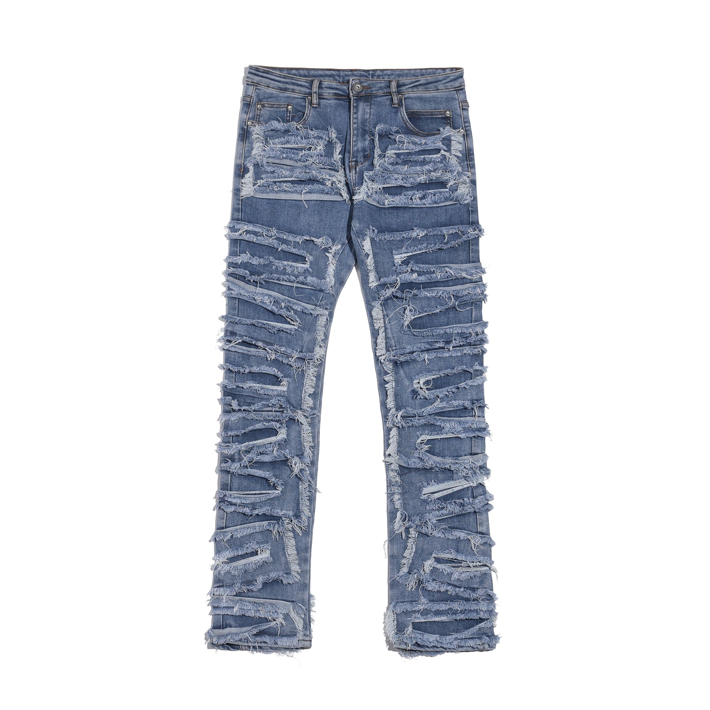 Denim broken tears