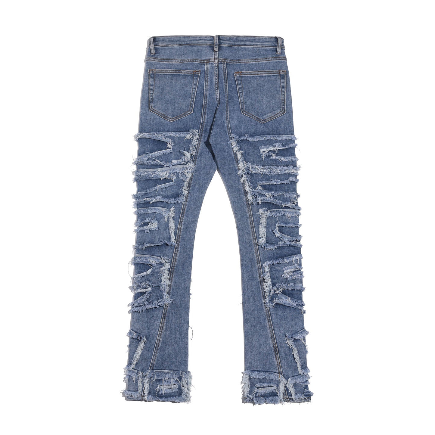 Denim broken tears