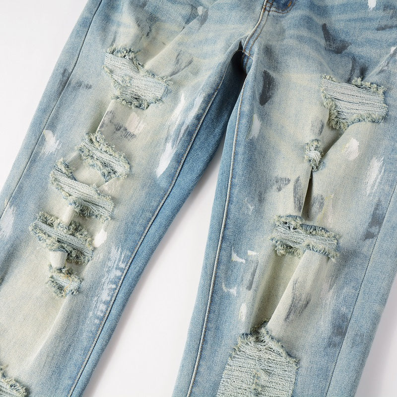Denim slim fit print 2.0