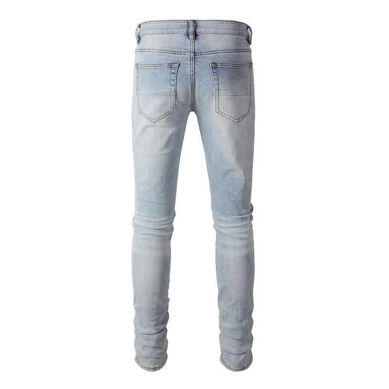 Denim slim fit diamond