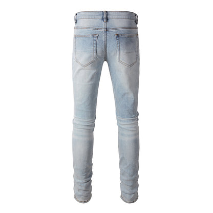 Denim slim fit diamond