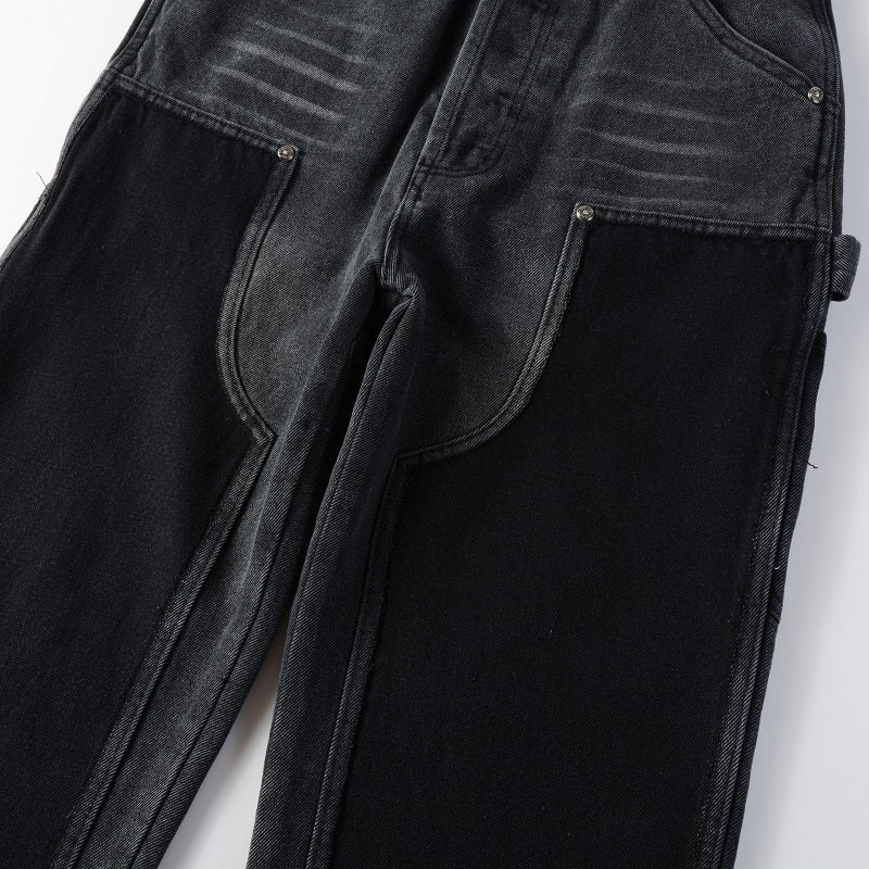 Denim flared black 2.0