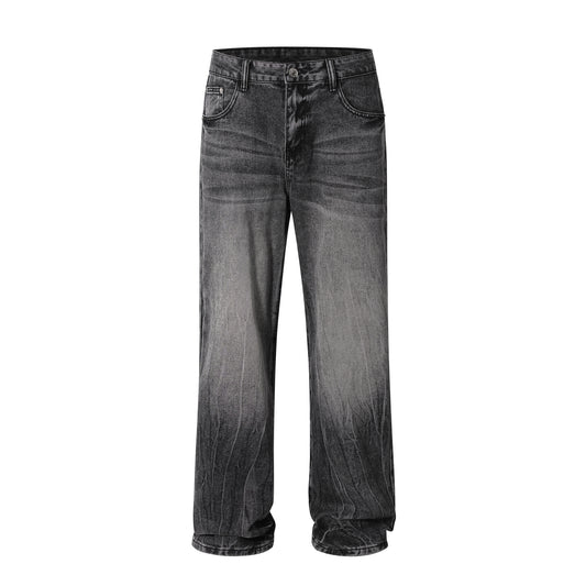 Denim straight black washed