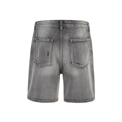 denim shorts holed
