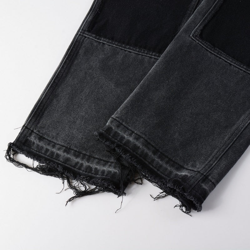 Denim flared black 2.0