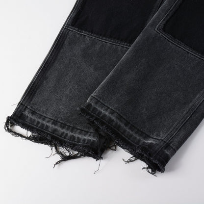 Denim flared black 2.0