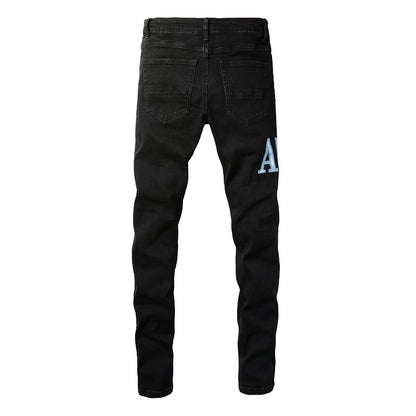 Denim slim fit AMR cloud light