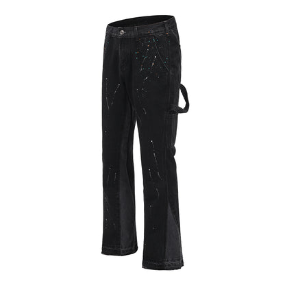 Denim Flared Painted