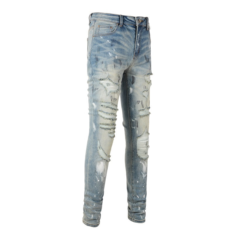 Denim slim fit print 2.0