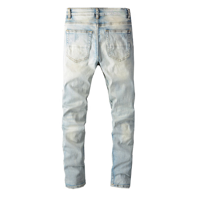 Denim slim fit AMR cloudy blue