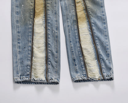 Denim Zip Retro