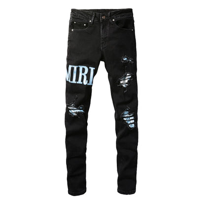 Denim slim fit AMR cloud light