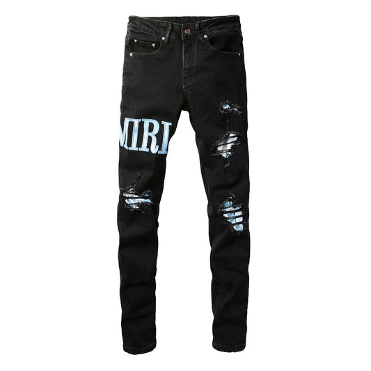 Denim slim fit AMR cloud light
