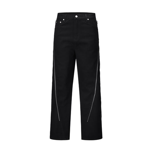 Denim Black Zip