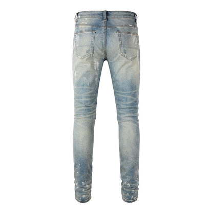 Denim slim fit print 2.0