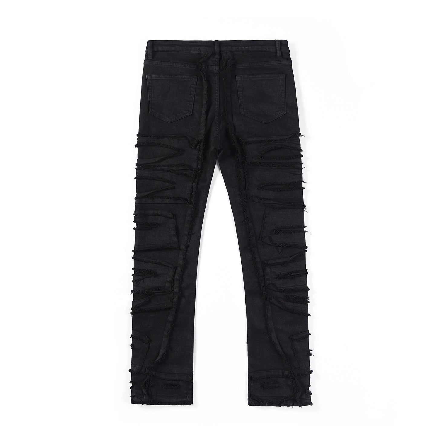 Denim broken tears black