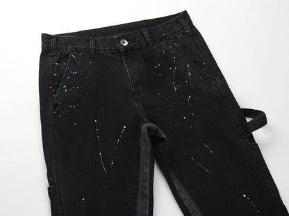 Denim Flared Painted