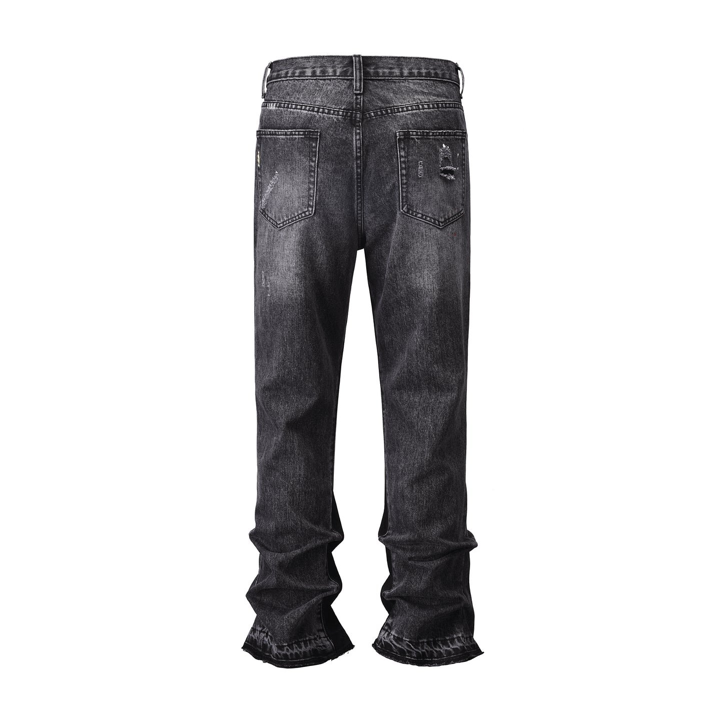 Denim flared Paint