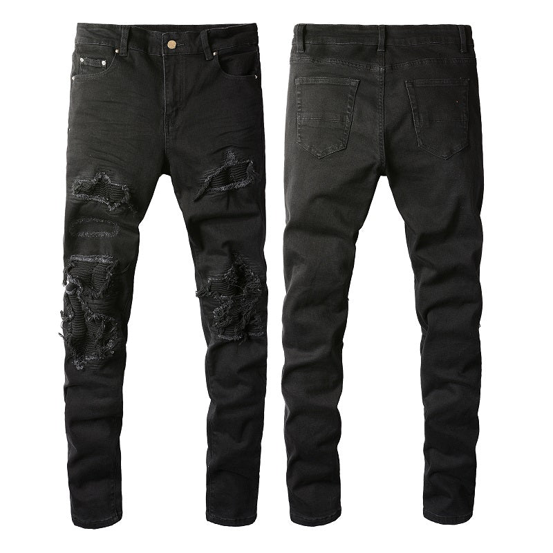 Denim slim fit black broke