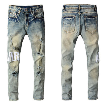 Denim slim fit AMR fade script