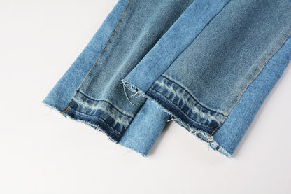 Denim flared classic faded