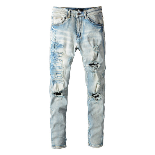 Denim slim fit AMR cloudy blue