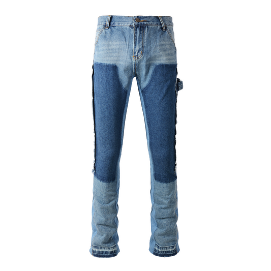 Denim flared classic faded