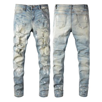 Denim slim fit print 2.0