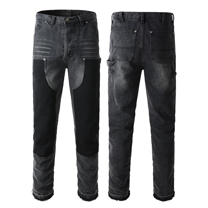 Denim flared black 2.0