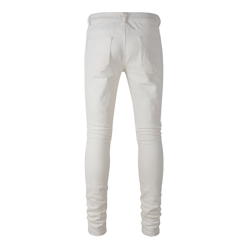 Denim slim fit ice broke