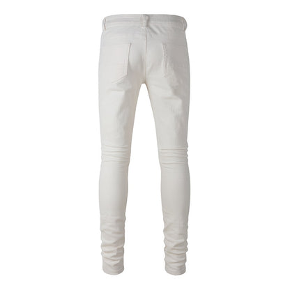 Denim slim fit ice broke