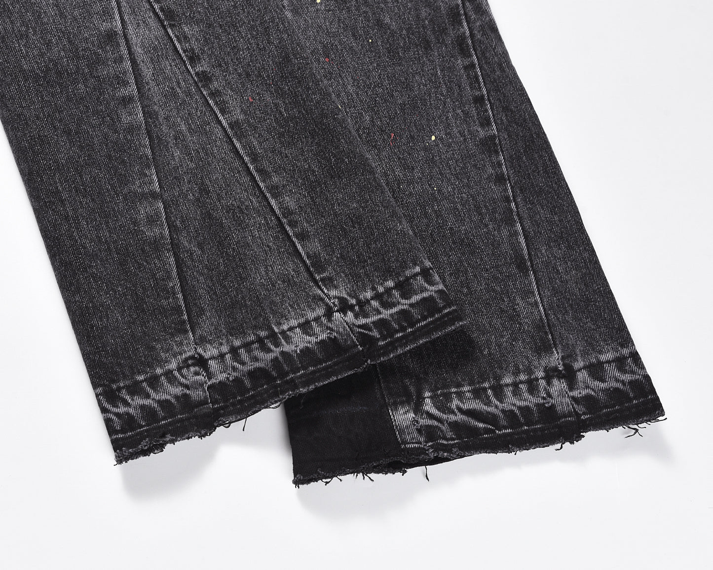 Denim flared Paint