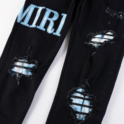 Denim slim fit AMR cloud light