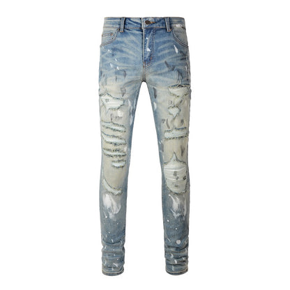 Denim slim fit print 2.0