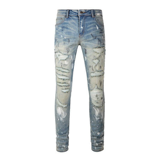Denim slim fit print 2.0