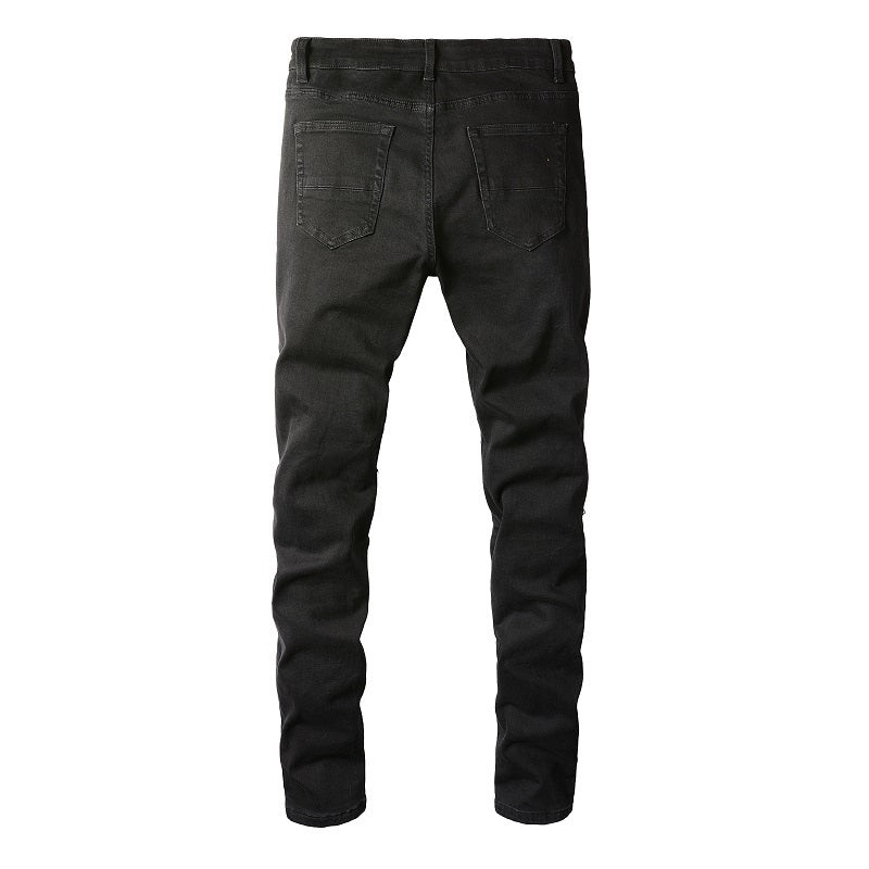 Denim slim fit black broke