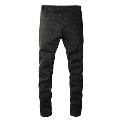 Denim slim fit black broke