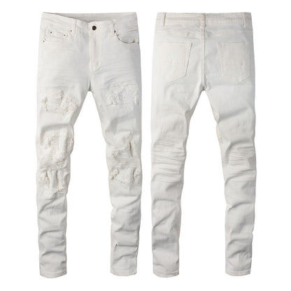 Denim slim fit ice broke