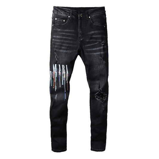Denim slim fit AMR fade color