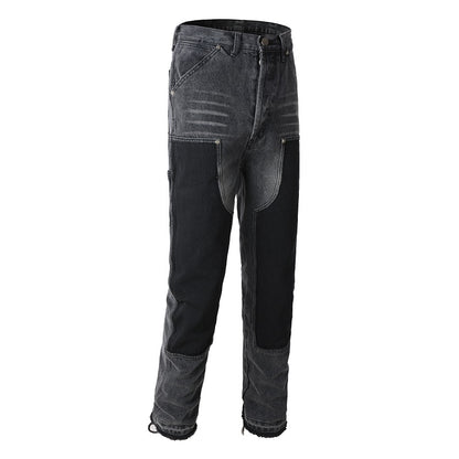 Denim flared black 2.0